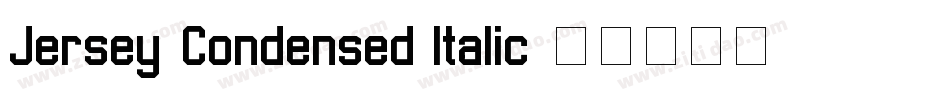 Jersey-Condensed Italic字体转换